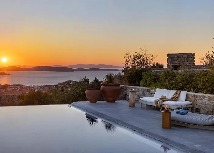 Villa Mykonian Ode With Stunning Sunrise & Sunset Views Psarrou