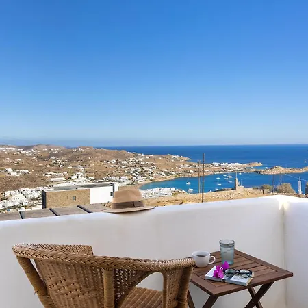 Mykonian Ode With Stunning Sunrise & Sunset Views فيلة